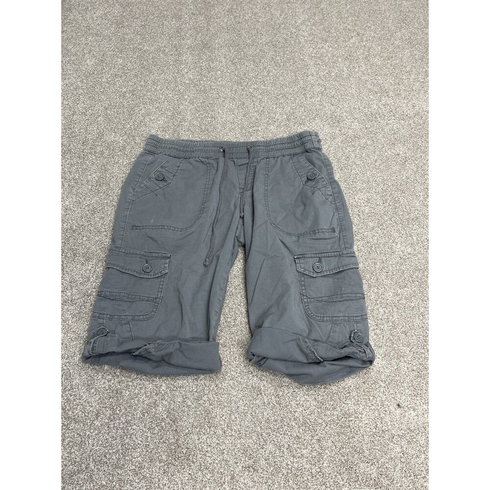 Y2K Indie Sleaze UNIONBAY Cargo Shorts Relaxed Fit Size M Gray Utility Gorpcore - Picture 2 of 13